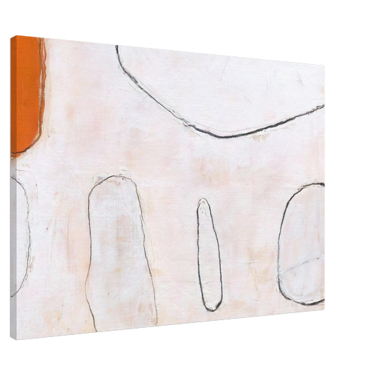 William Scott - Orange and White - 1962 Canvas - 20x30 cm / 8x12 inches-canvas