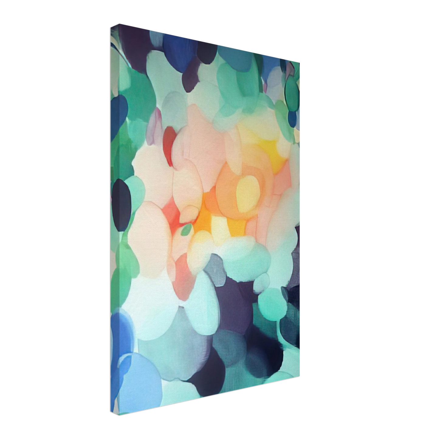 Alice Baber - Golden Center in the Ladder Canvas - 70x100 cm / 28x40 inches-canvas