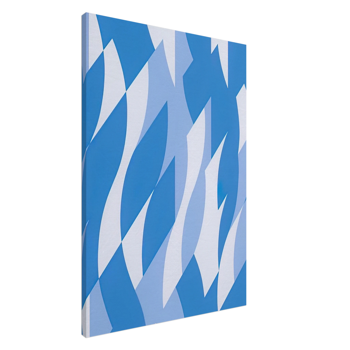 Bridget Riley - TWO BLUES 2003 Canvas - 20x30 cm / 8x12 inches-canvas