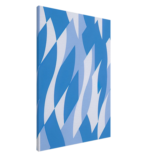 Bridget Riley - TWO BLUES 2003 Canvas - 20x30 cm / 8x12 inches-canvas