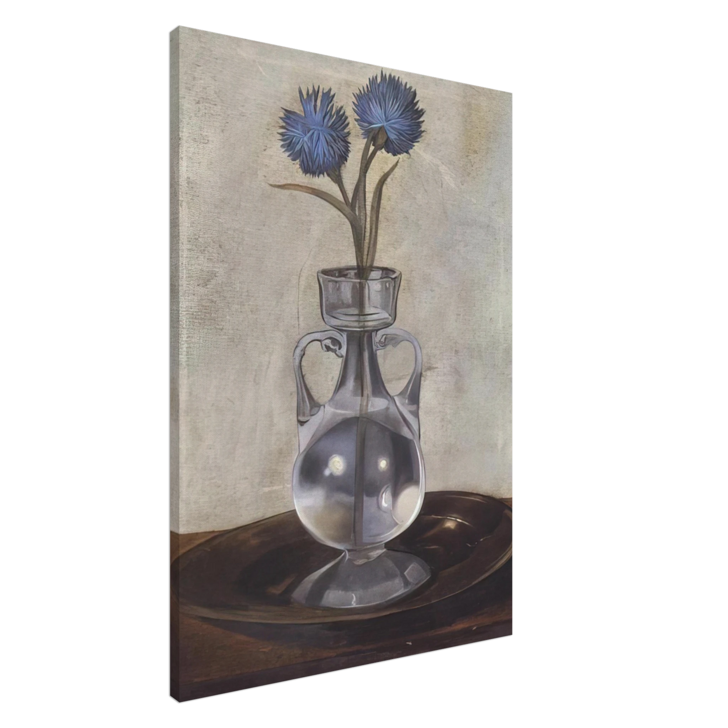 Salvador Dali - THE VASE OF CORNFLOWERS Canvas - 20x30 cm / 8x12 inches-canvas