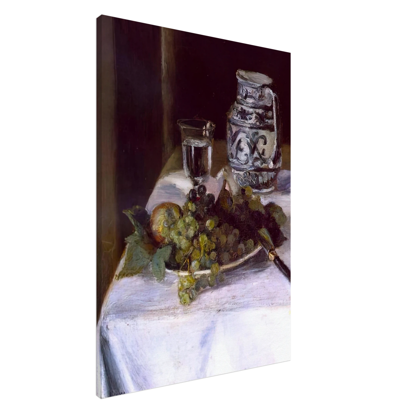 Henri Matisse - STILL LIFE WITH GRAPES 1896 Canvas - 20x30 cm / 8x12 inches-canvas