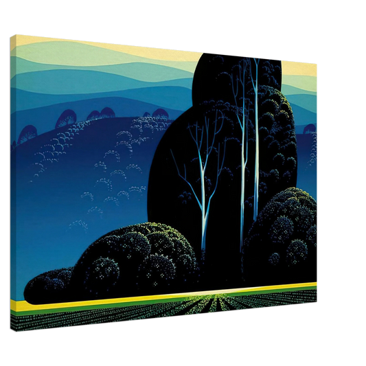 Eyvind Earle - Even Tide Canvas - 20x30 cm / 8x12 inches-canvas
