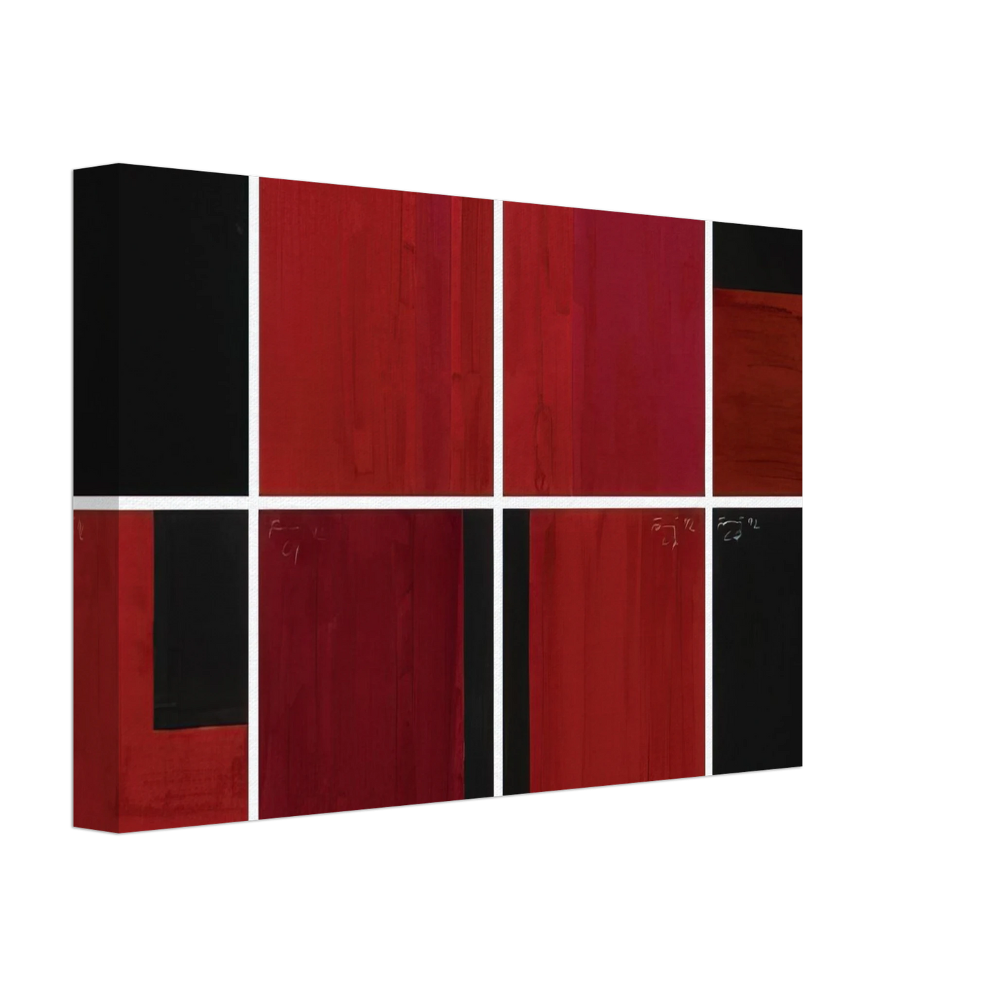 Gunther Forg - Untitled in 8 Parts - 1992 Canvas - 40x60 cm / 16x24 inches-canvas