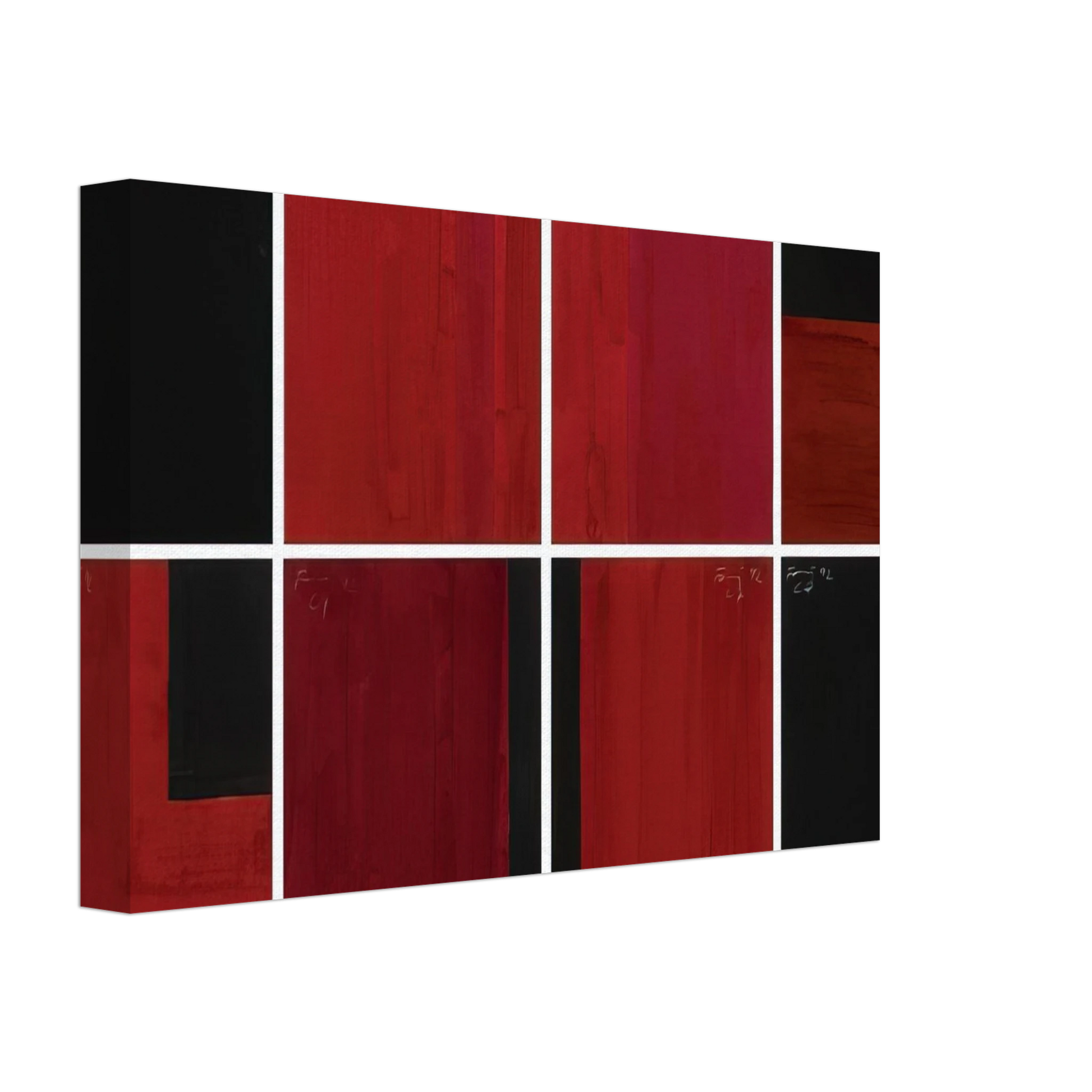 Gunther Forg - Untitled in 8 Parts - 1992 Canvas - 40x60 cm / 16x24 inches-canvas