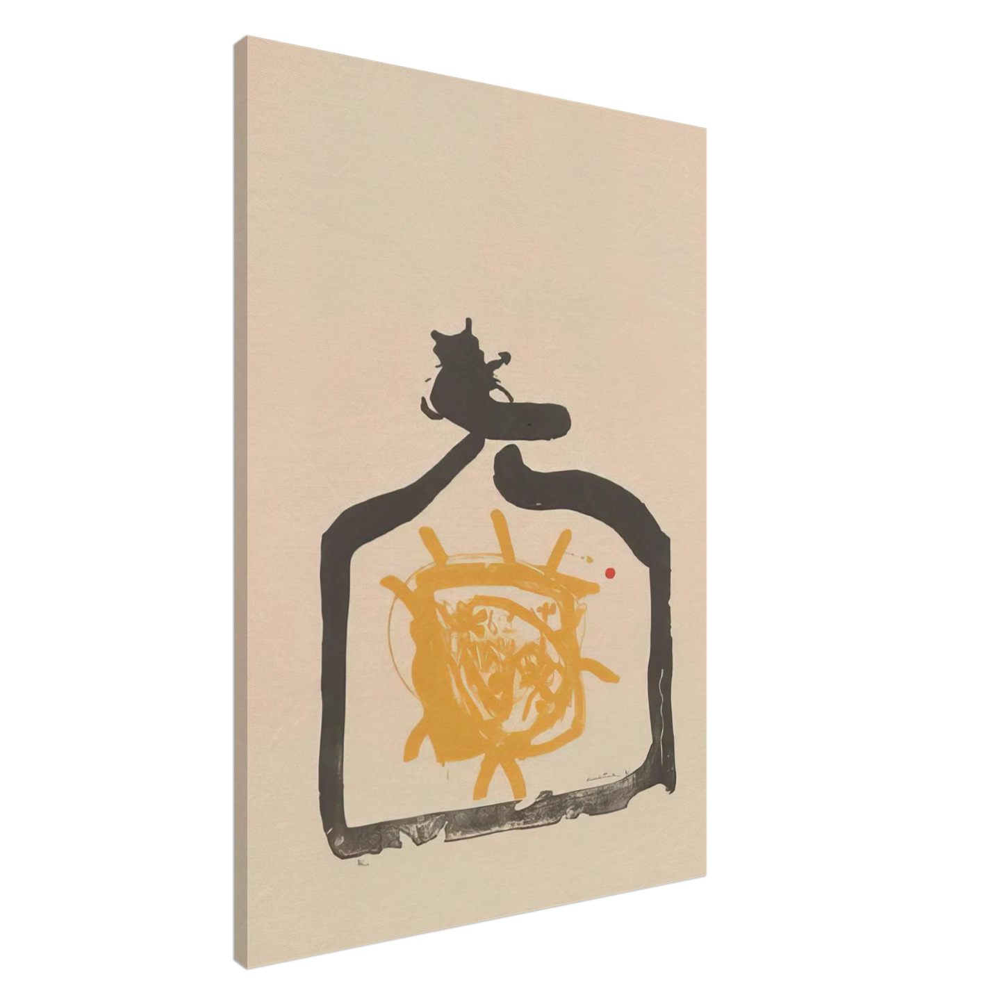 Helen Frankenthaler - May 26th Backwards - 1961 Canvas - 20x30 cm / 8x12 inches-canvas