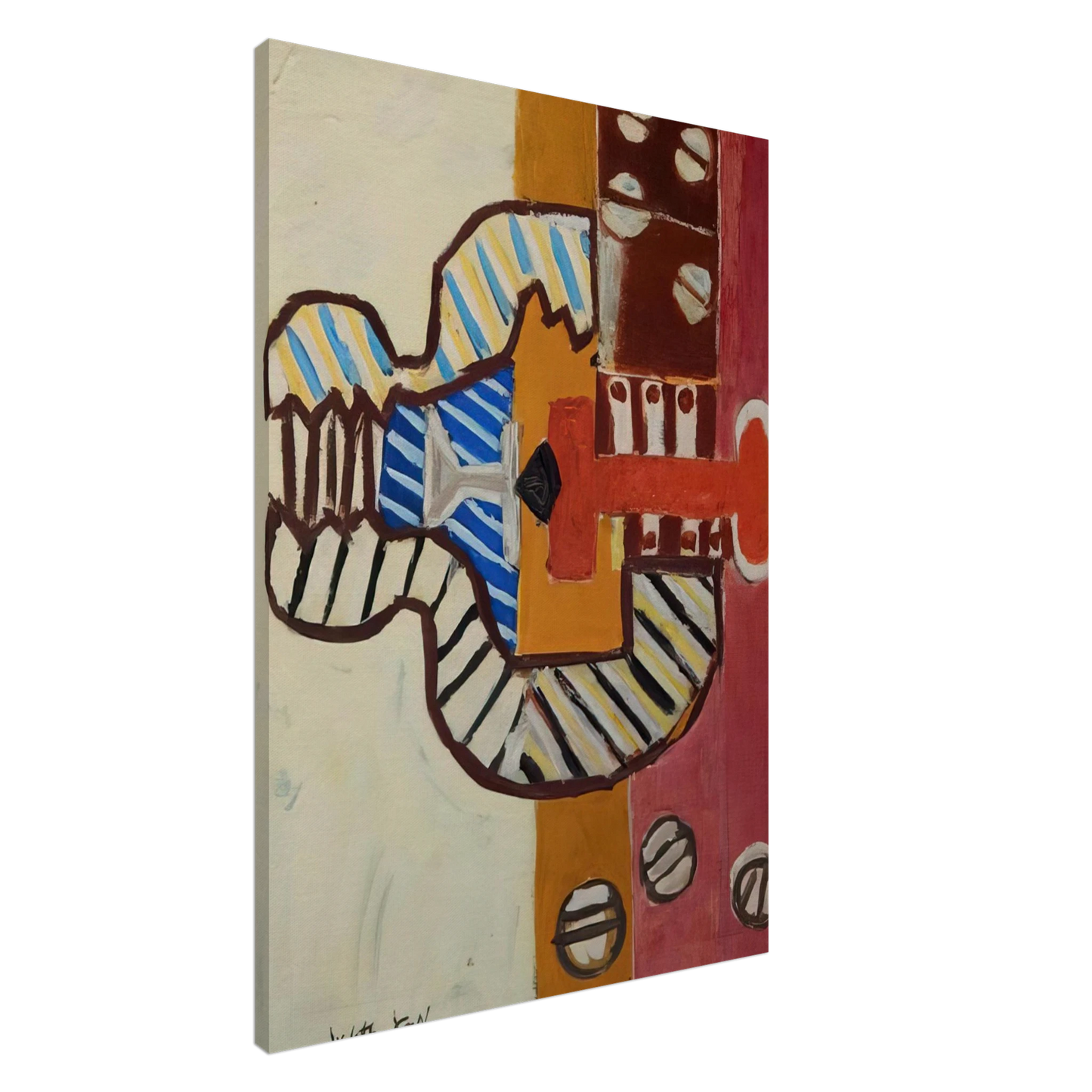 Roy Lichtenstein - THE VALVE 1954 Canvas - 20x30 cm / 8x12 inches-canvas