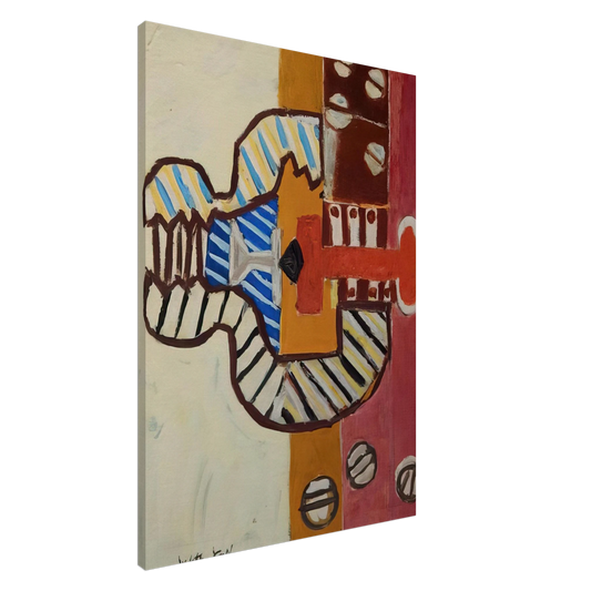 Roy Lichtenstein - THE VALVE 1954 Canvas - 20x30 cm / 8x12 inches-canvas