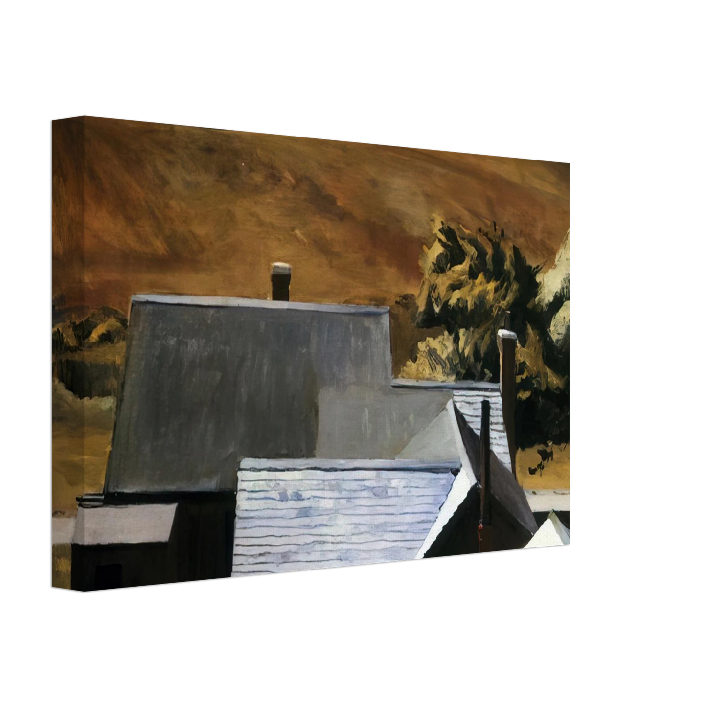 Edward Hopper - Burly Cobb s House, South Truro Canvas - 40x60 cm / 16x24 inches-canvas