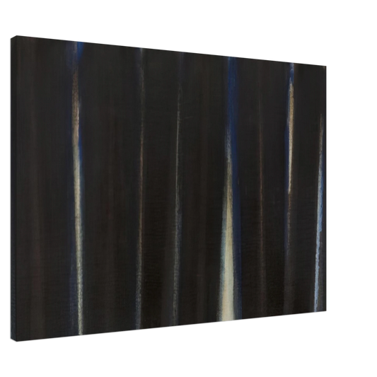 Yun Hyong-keun - Burnt Umber and Ultramarine - 1973 Canvas - 20x30 cm / 8x12 inches-canvas