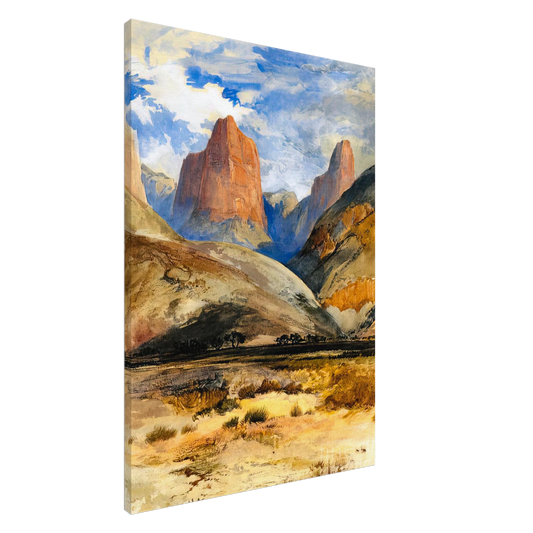 Thomas Moran - Colburns Butte South Utah Canvas - 20x30 cm / 8x12 inches-canvas