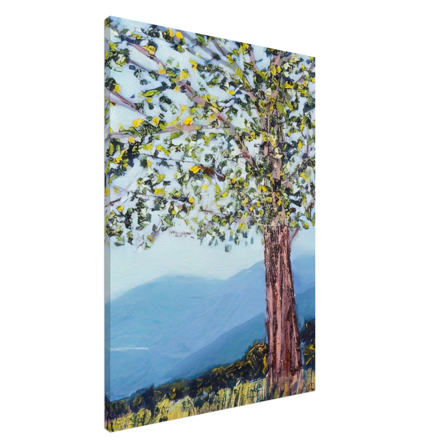 Ronnie Landfield - The Tree - 1984 Canvas - 20x30 cm / 8x12 inches-canvas