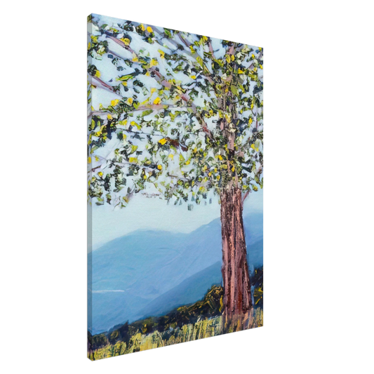 Ronnie Landfield - The Tree - 1984 Canvas - 20x30 cm / 8x12 inches-canvas