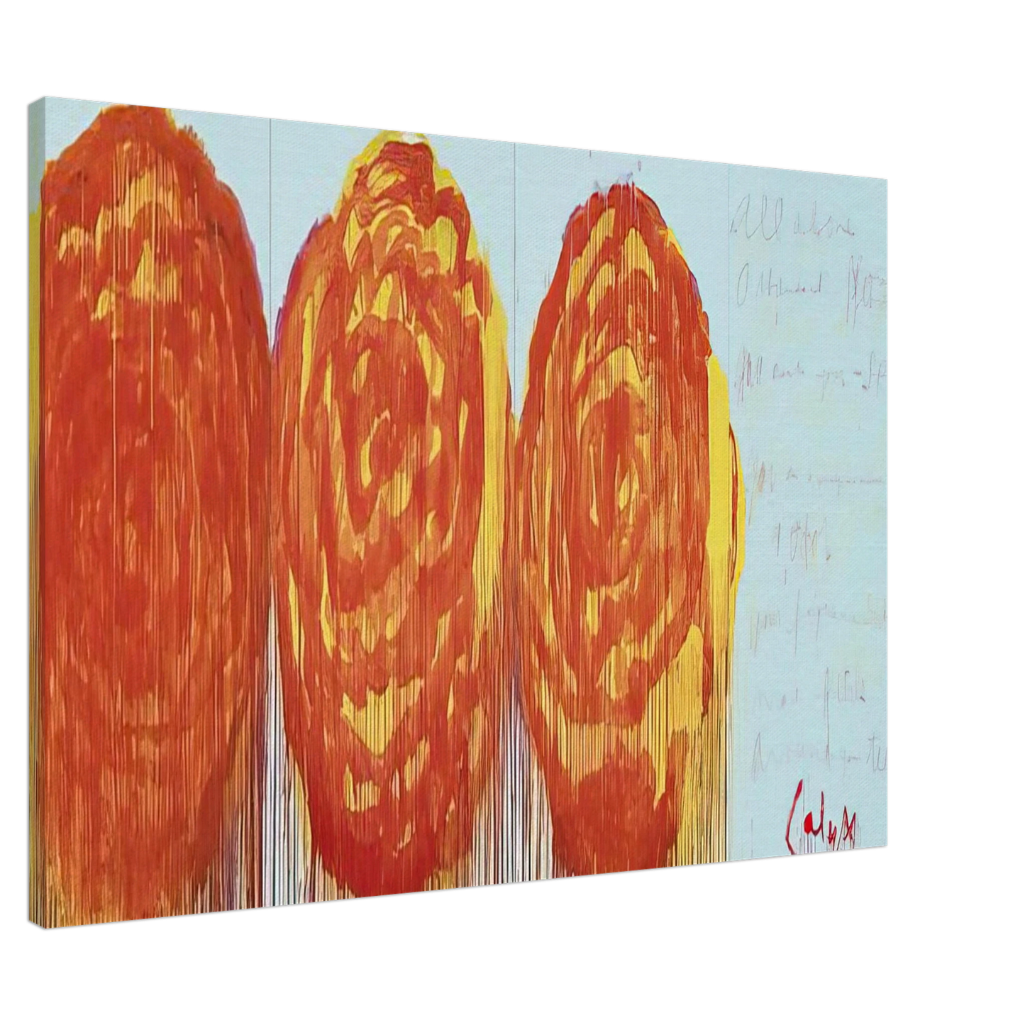 Cy Twombly - The Rose  II  Canvas - 20x30 cm / 8x12 inches-canvas