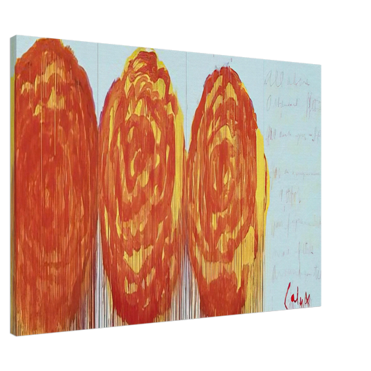 Cy Twombly - The Rose  II  Canvas - 20x30 cm / 8x12 inches-canvas