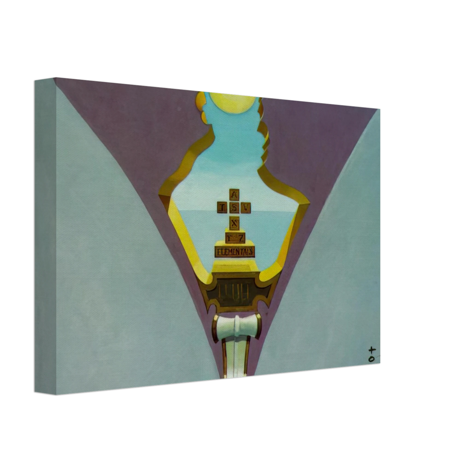 Salvador Dali - HOMAGE TO RAIMUNDUS LULLUS DESIGN FOR A CEILING PAINTING Canvas - 70x100 cm / 28x40 inches-canvas