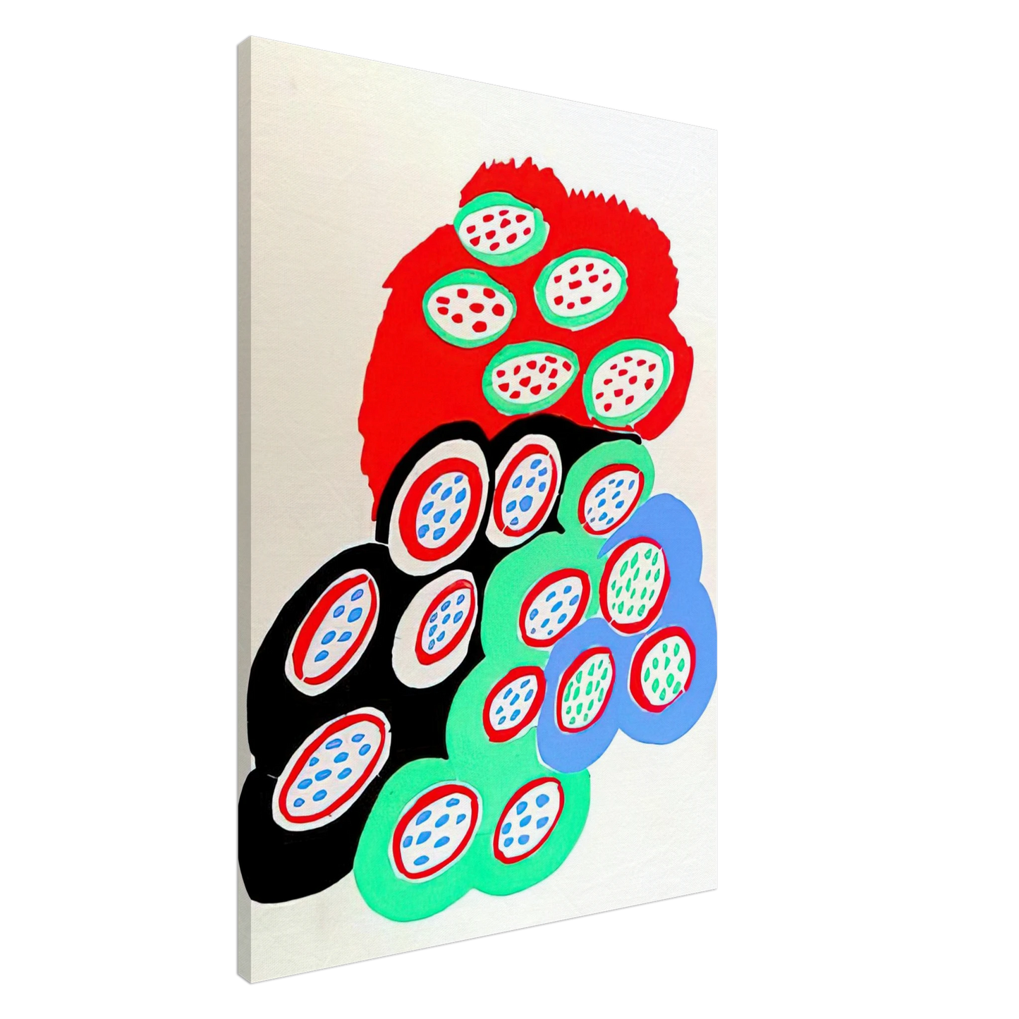 Sonia Delaunay - COMPOSITION 37 Canvas - 20x30 cm / 8x12 inches-canvas