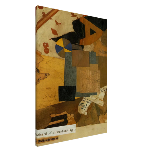 Kurt Schwitters - SANTA CLAUS 1922 Canvas - 20x30 cm / 8x12 inches-canvas