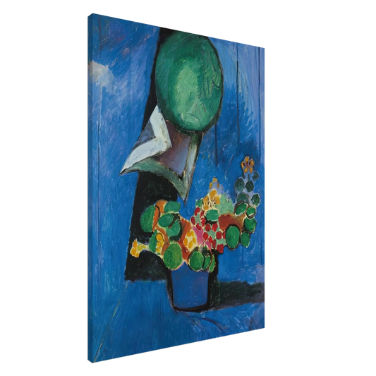 Henri Matisse - FLOWERS AND CERAMIC PLATE 1913 Canvas - 20x30 cm / 8x12 inches-canvas