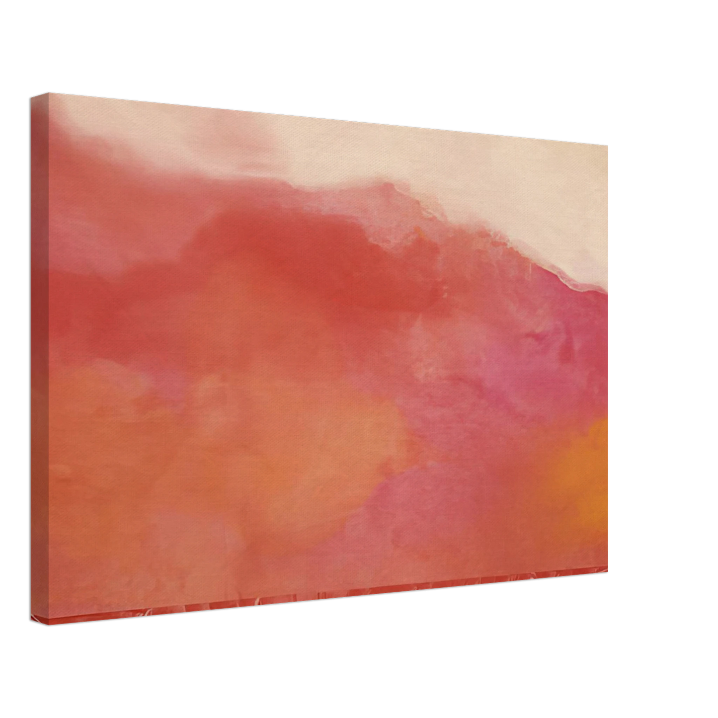 Ronnie Landfield - Red Hurricane - 1969 Canvas - 40x60 cm / 16x24 inches-canvas