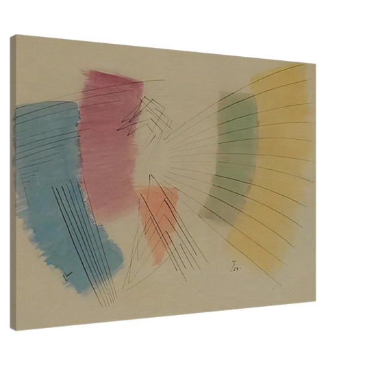 John Ferren - Untitled - 1933 Canvas - 20x30 cm / 8x12 inches-canvas