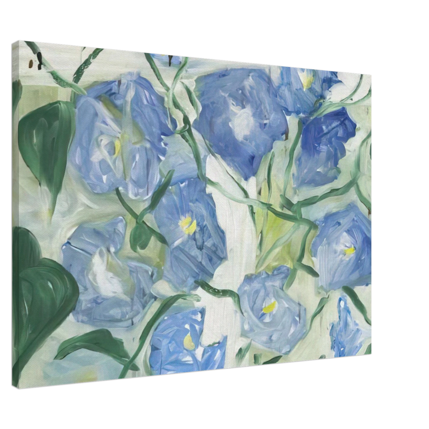 Jennifer Bartlett - Morning Glories - 1984 Canvas - 20x30 cm / 8x12 inches-canvas