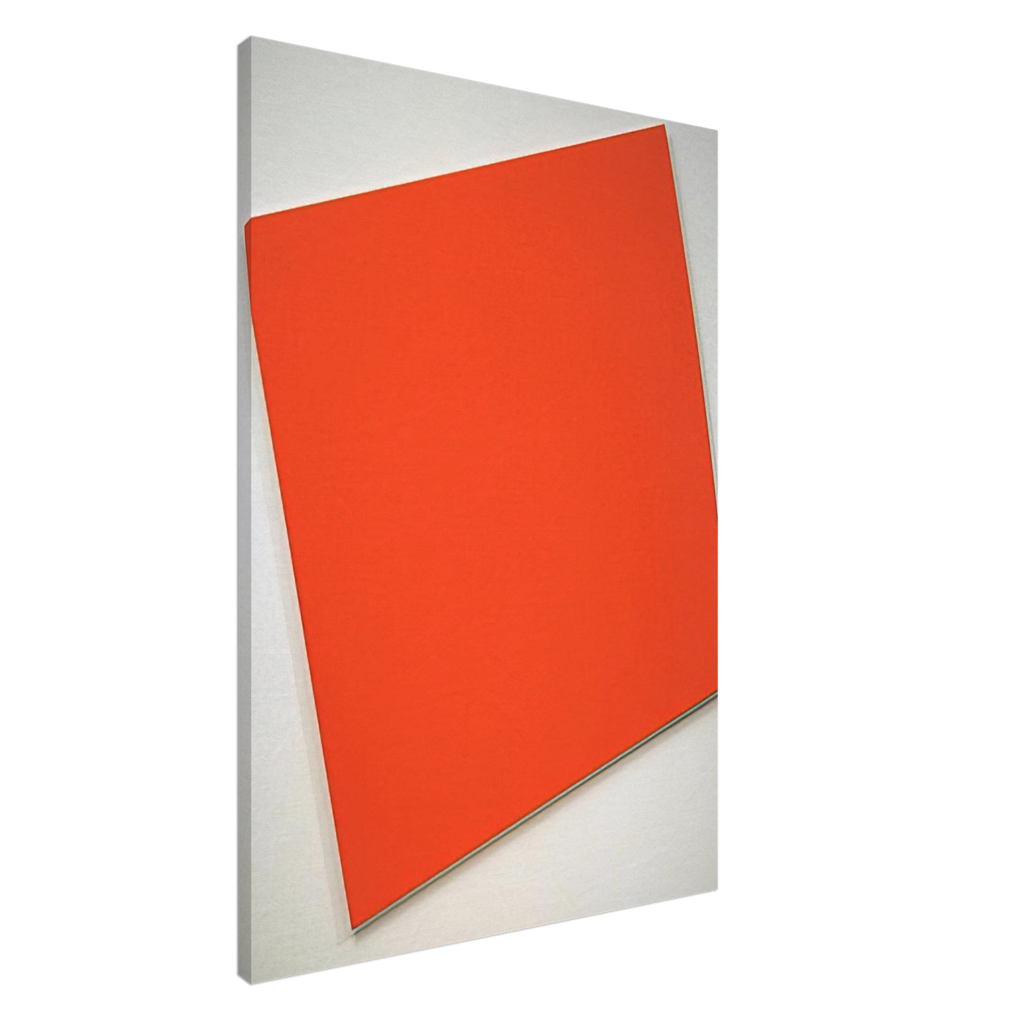 Ellsworth Kelly - Red-Orange Panel with Curve Canvas - 20x30 cm / 8x12 inches-canvas