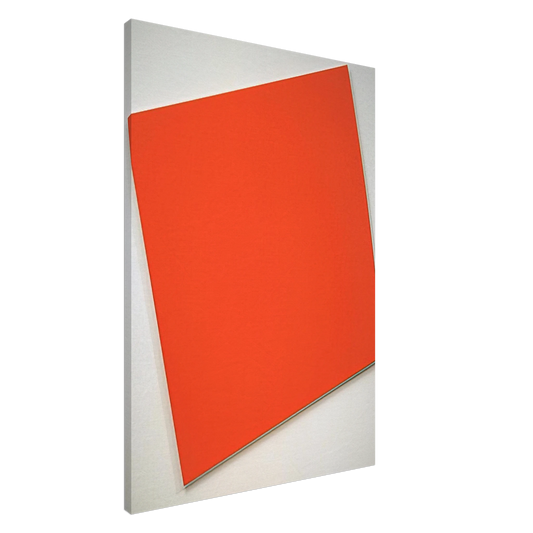 Ellsworth Kelly - Red-Orange Panel with Curve Canvas - 20x30 cm / 8x12 inches-canvas