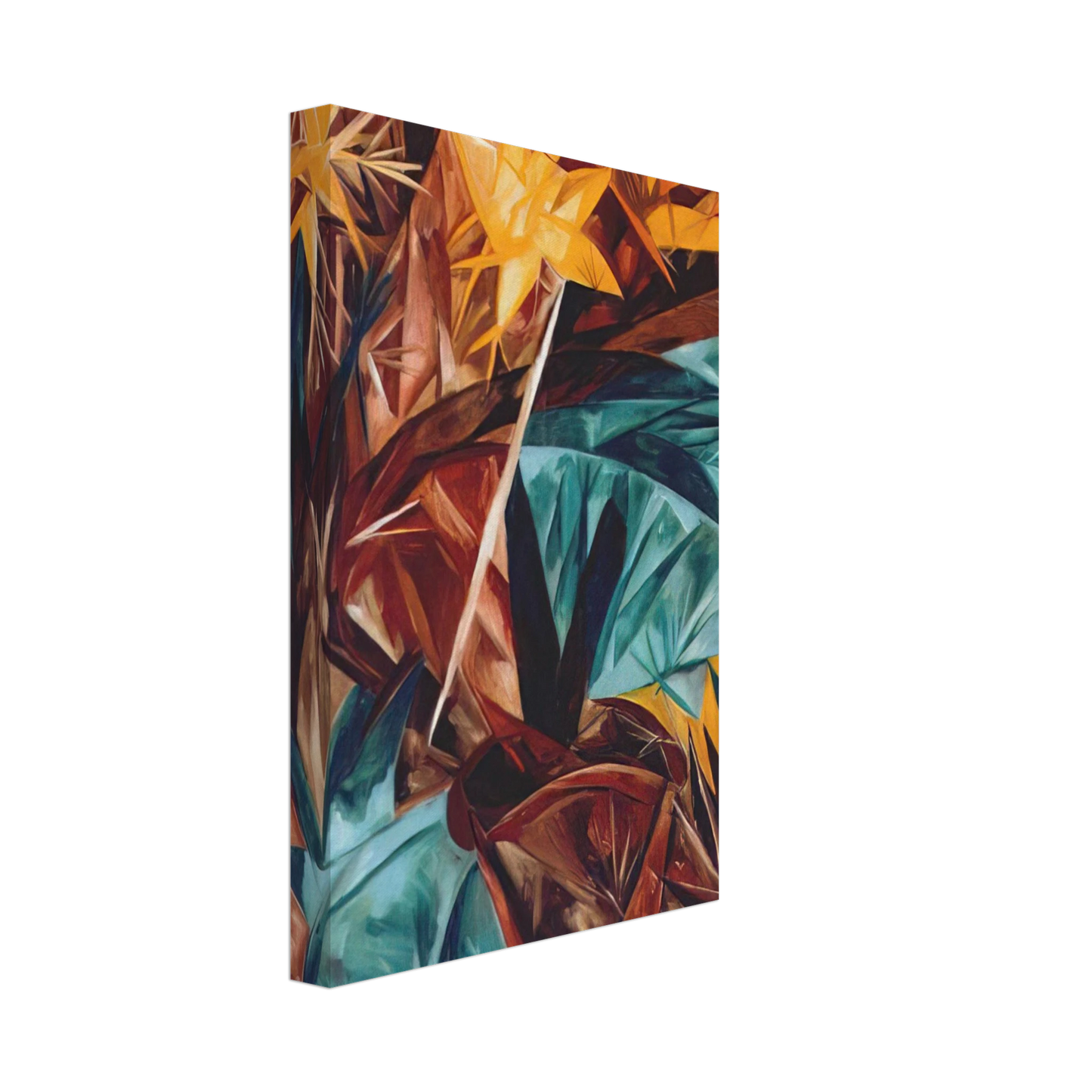 Natalia Goncharova - Rayonist lilies - 1913 Canvas - 40x60 cm / 16x24 inches-canvas