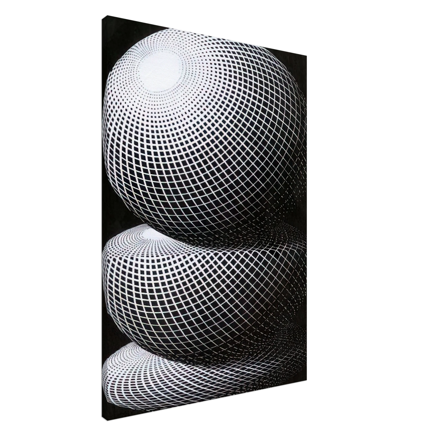 MC Escher - THREE SPHERES I SCHEME Canvas - 20x30 cm / 8x12 inches-canvas