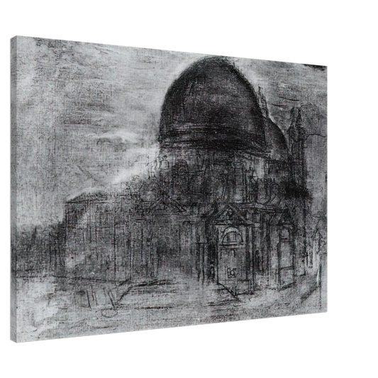Salvador Dali - CATHEDRAL UNFINISHED Canvas - 20x30 cm / 8x12 inches-canvas