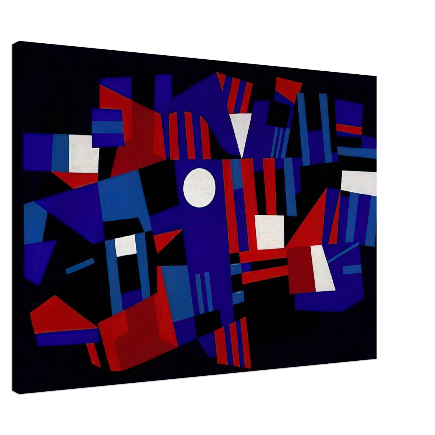 Ad Reinhardt - Red and Blue Composition - 1941 Canvas - 20x30 cm / 8x12 inches-canvas