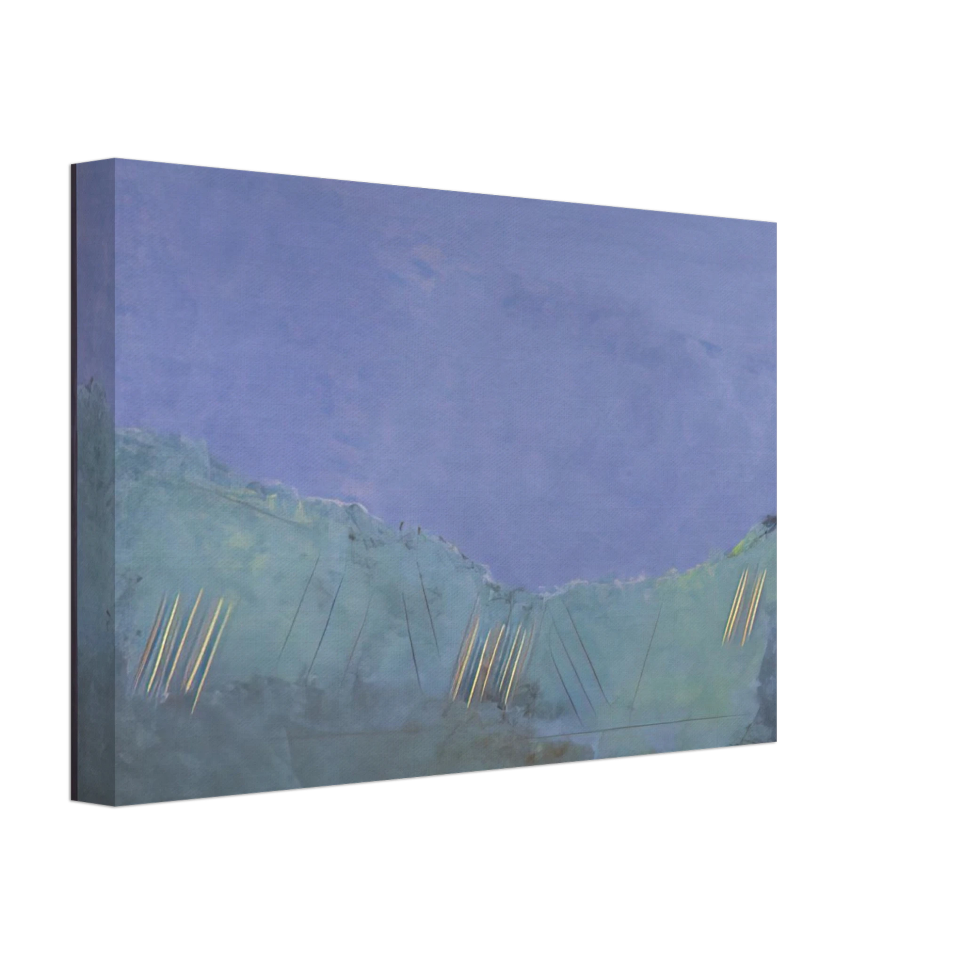 Ronnie Landfield - Cheat River - 1968 Canvas - 40x60 cm / 16x24 inches-canvas