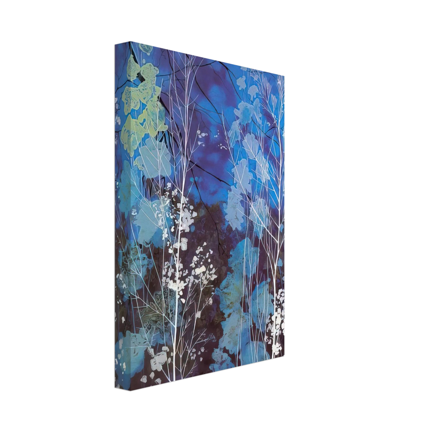 Eyvind Earle - Delphinium Canvas - 40x60 cm / 16x24 inches-canvas