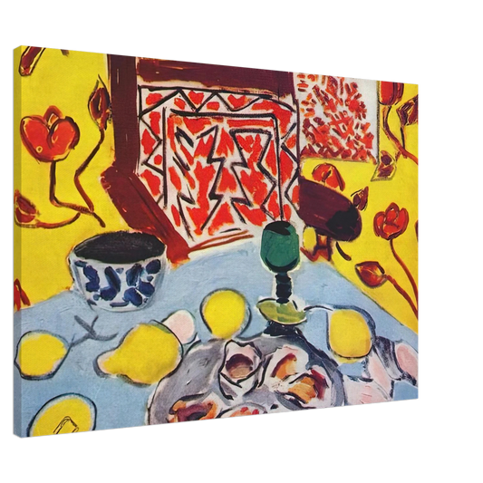 Henri Matisse - OYSTERS AND WOODEN ARMCHAIR 1943 Canvas - 20x30 cm / 8x12 inches-canvas