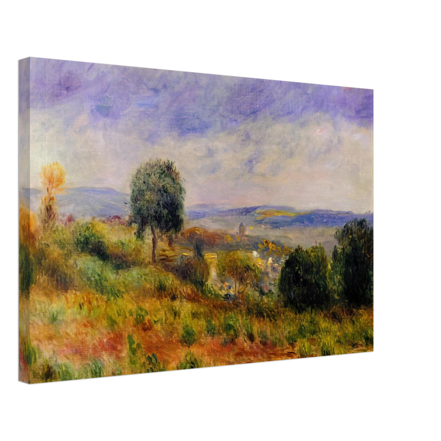Pierre-Auguste Renoir - Landscape Auvers sur Oise Canvas - 70x100 cm / 28x40 inches-canvas