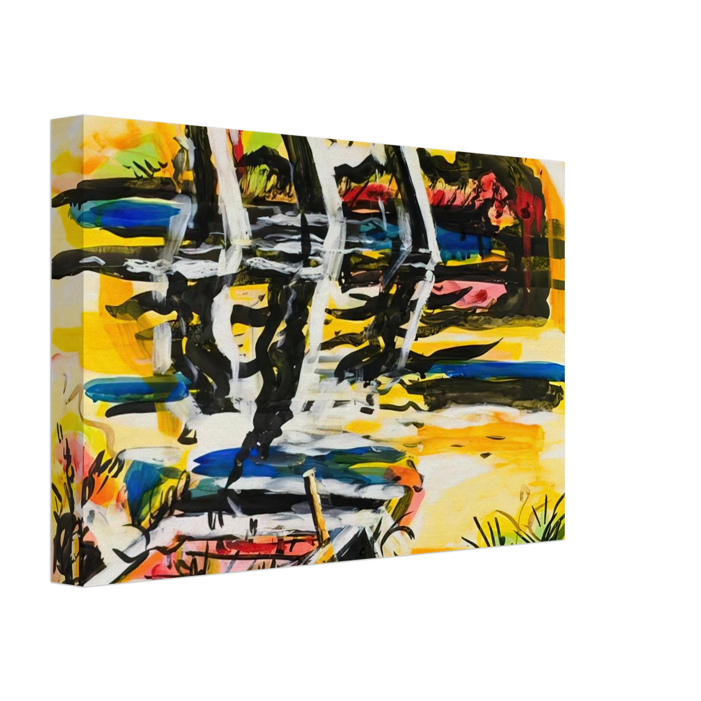 Ivan Albright - THREE TREES GEORGIA 1969 Canvas - 40x60 cm / 16x24 inches-canvas