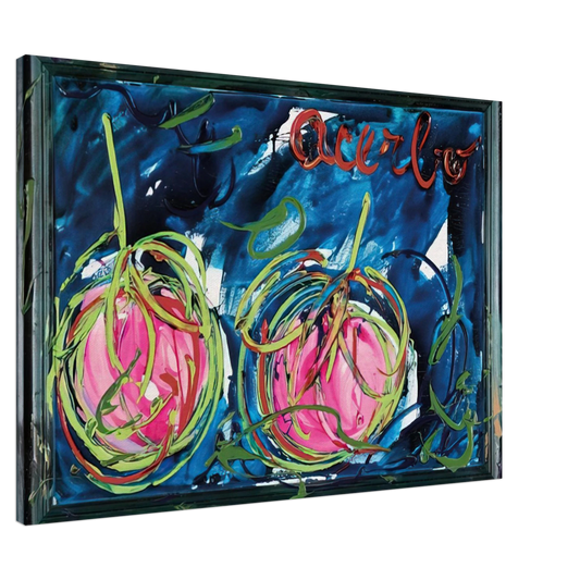 Mario Schifano - Acerbo - 1984 Canvas - 20x30 cm / 8x12 inches-canvas