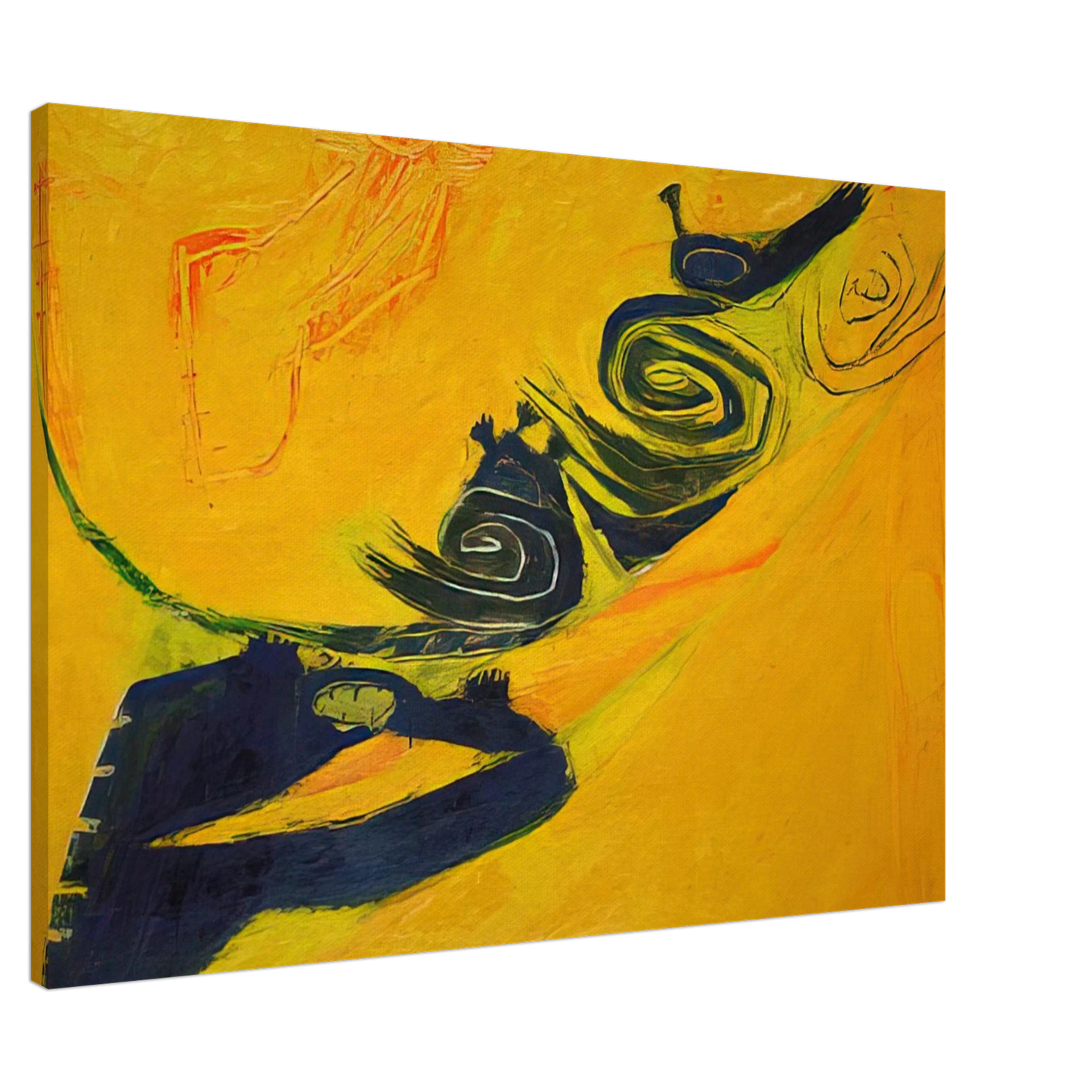 Frank Lobdell - Summer - 1962 Canvas - 20x30 cm / 8x12 inches-canvas