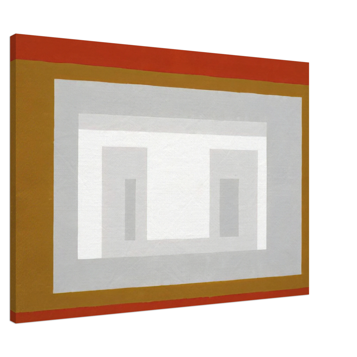 Josef Albers - VARIANT ADOBE SETTLED 1954 Canvas - 20x30 cm / 8x12 inches-canvas
