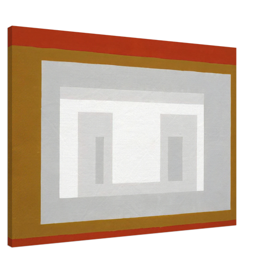 Josef Albers - VARIANT ADOBE SETTLED 1954 Canvas - 20x30 cm / 8x12 inches-canvas
