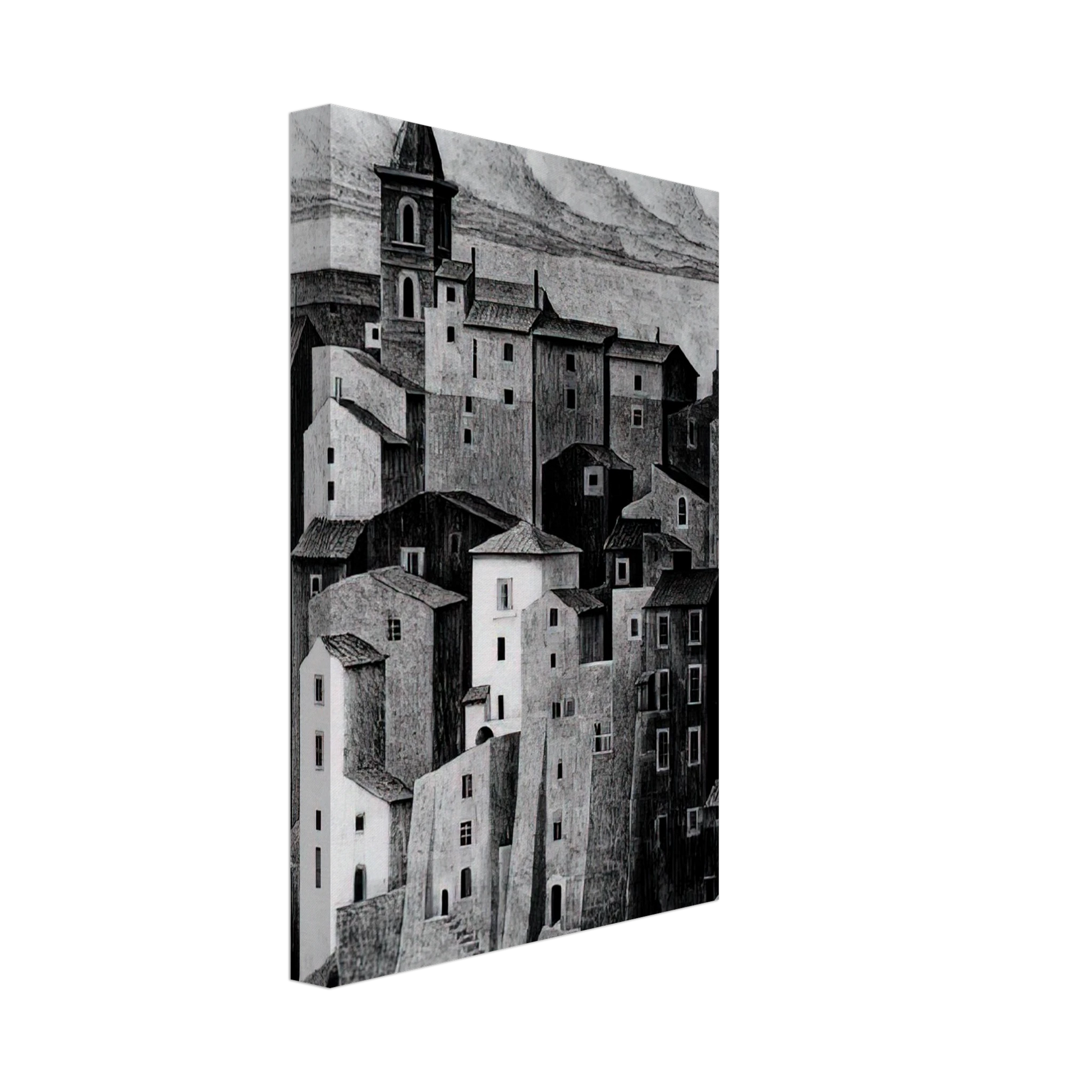 MC Escher - GENAZZANO ABRUZZI NOVEMBER 1929 1929 Canvas - 70x100 cm / 28x40 inches-canvas