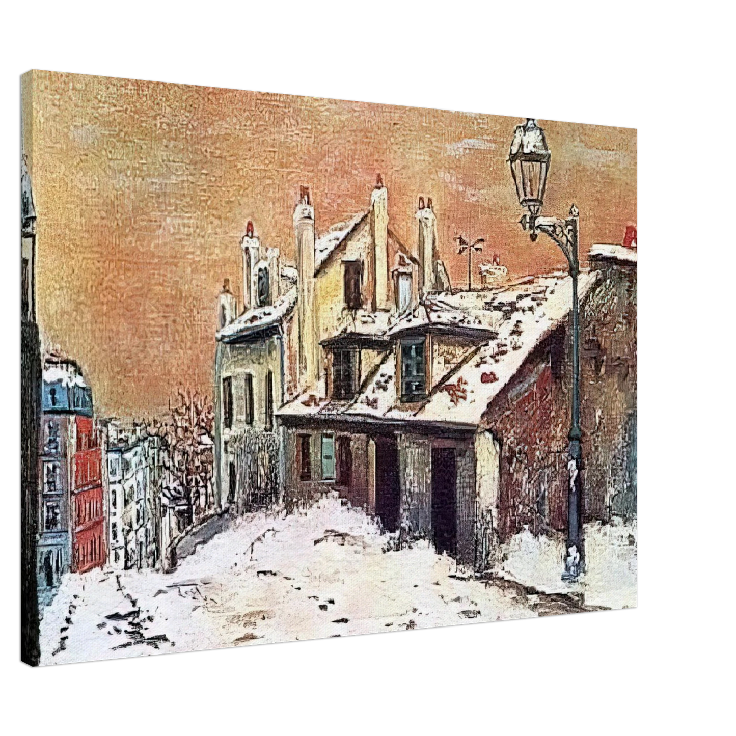 Maurice Utrillo - WINTER SCENE Canvas - 20x30 cm / 8x12 inches-canvas