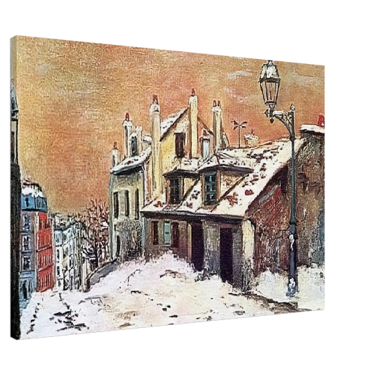 Maurice Utrillo - WINTER SCENE Canvas - 20x30 cm / 8x12 inches-canvas
