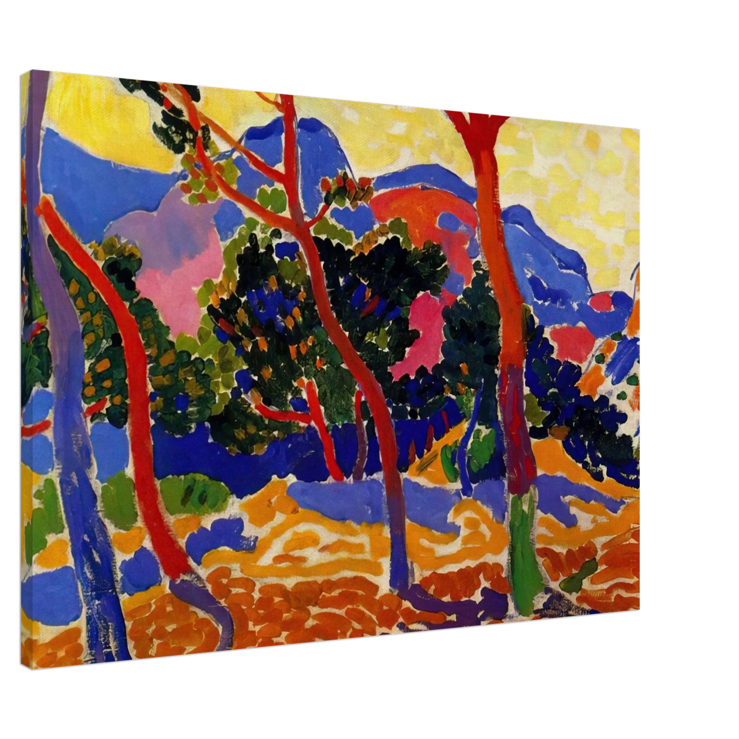 Andre Derain - THE TREES Canvas - 20x30 cm / 8x12 inches-canvas