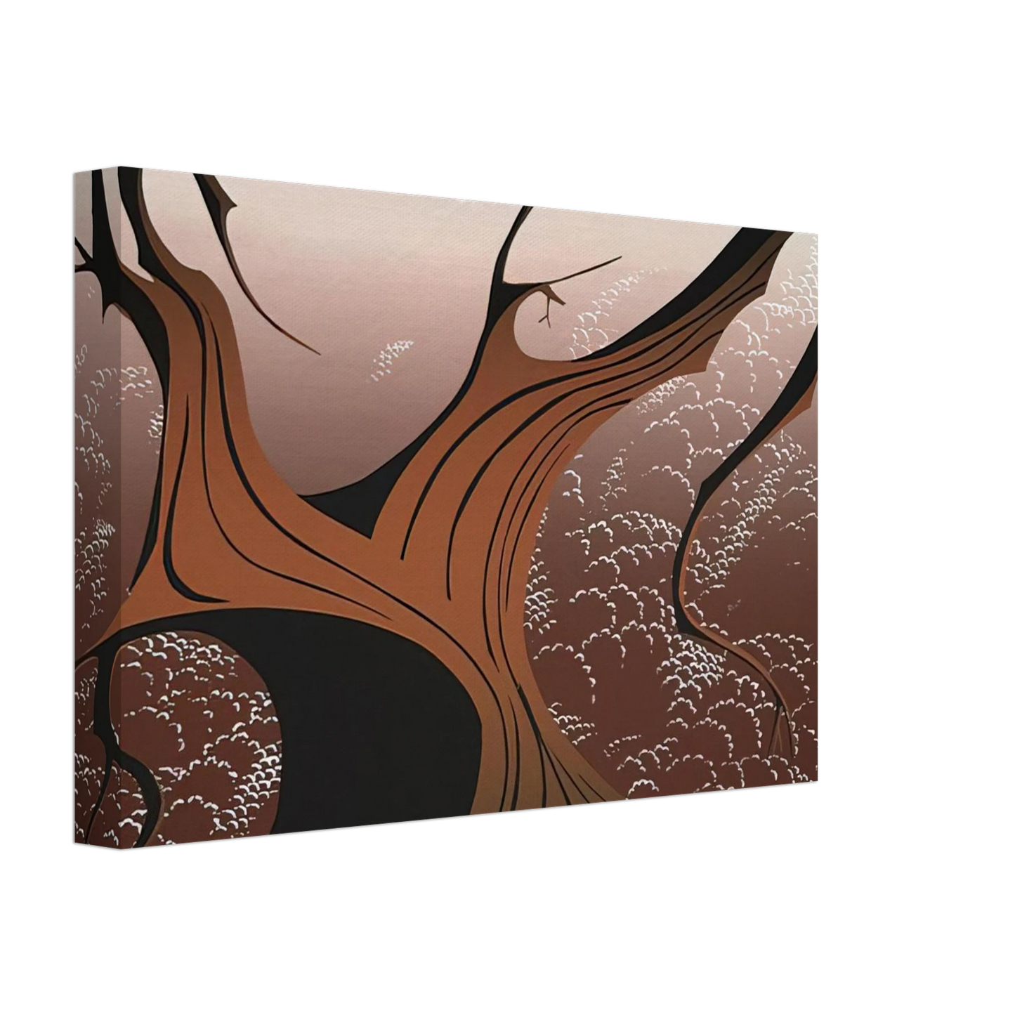 Eyvind Earle - Brown Tree Canvas - 70x100 cm / 28x40 inches-canvas