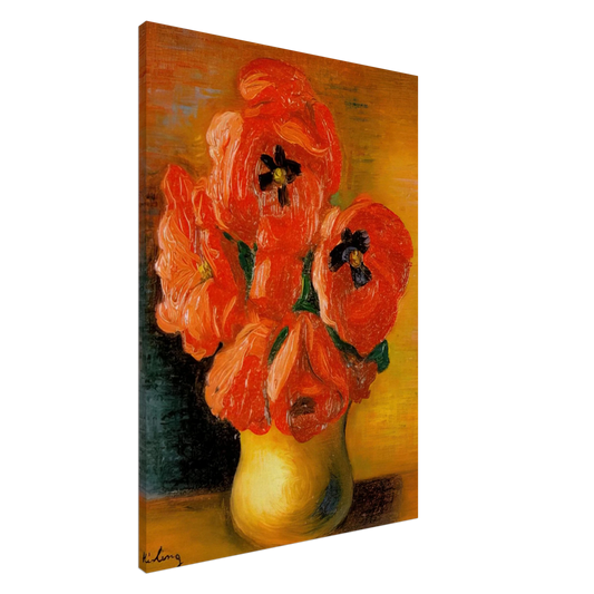 Moise Kisling - BOUQUET OF PEONIES Canvas - 20x30 cm / 8x12 inches-canvas