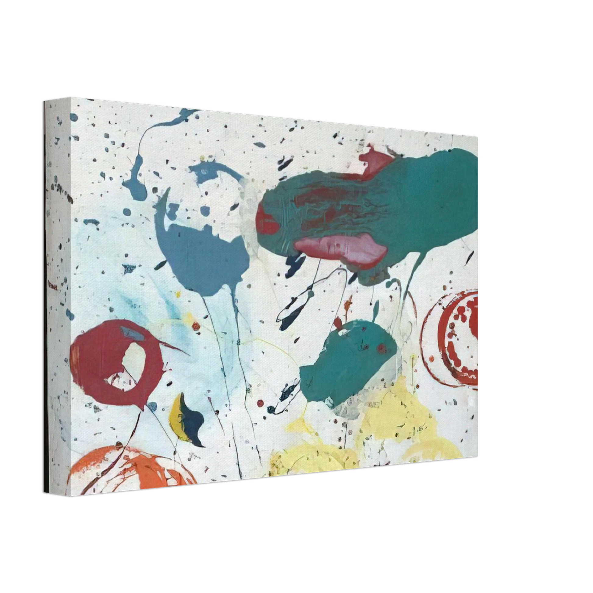 Taro Yamamoto - UNTITLED 1961 Canvas - 40x60 cm / 16x24 inches-canvas