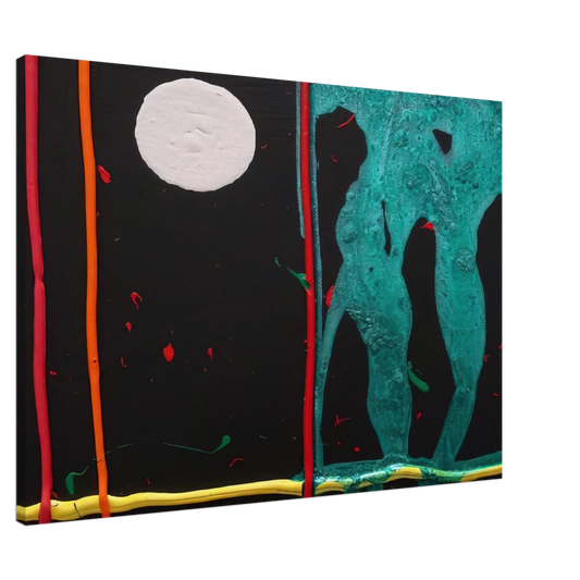 John Hoyland - Watching 20-1-07 - 2007 Canvas - 20x30 cm / 8x12 inches-canvas
