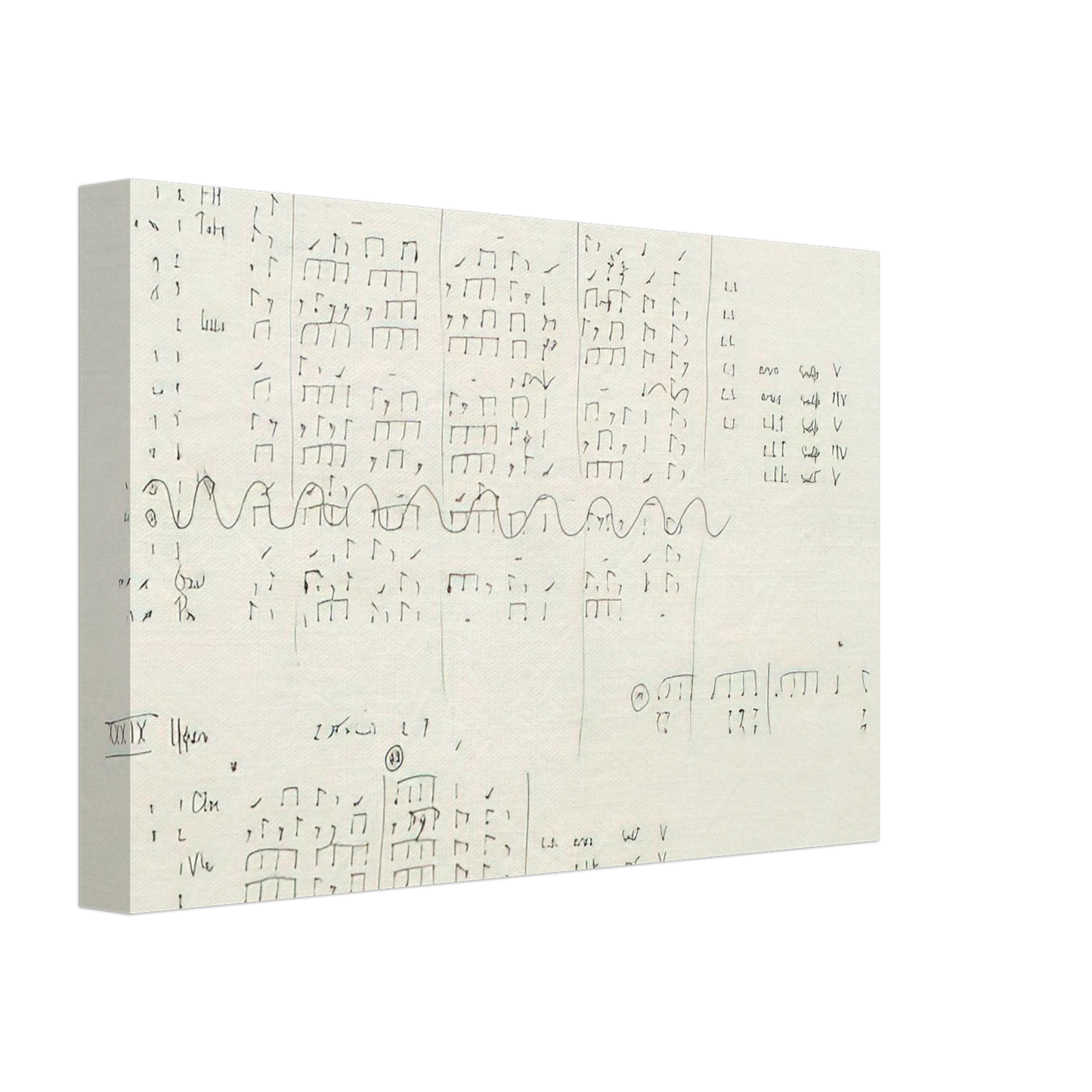 John Cage - Cheap Imitation - 1971 Canvas - 40x60 cm / 16x24 inches-canvas